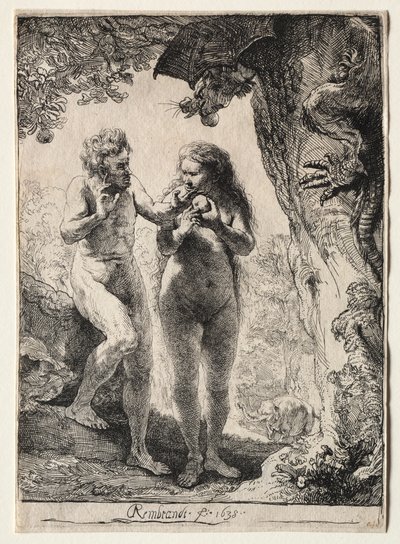 アダムとイブ 作： Rembrandt van Rijn