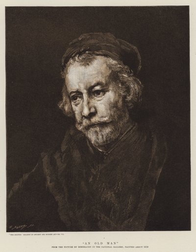 老人 作： Rembrandt van Rijn