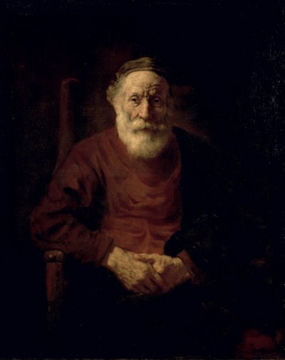 赤の老人 作： Rembrandt van Rijn