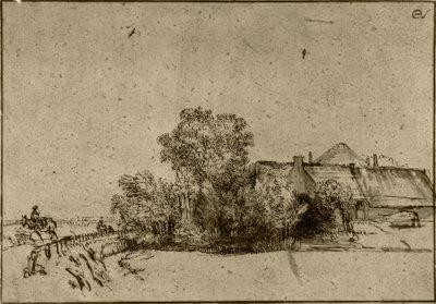 アムステルダイクの農家 作： Rembrandt van Rijn