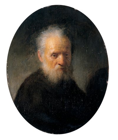 ひげを生やした老人 作： Rembrandt van Rijn