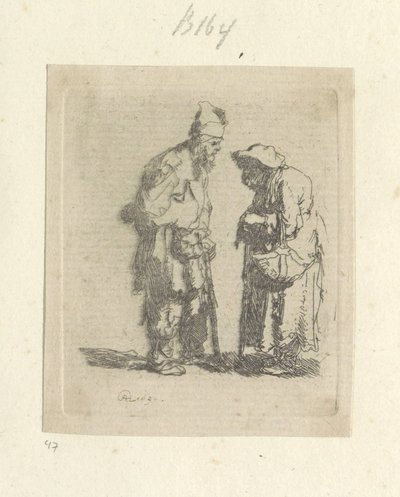 Bedelaar en bedelares in gesprek 原画集85点（連載タイトル） 作： Rembrandt van Rijn
