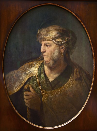 オリエンタルドレスの男の胸像、1633 作： Rembrandt van Rijn