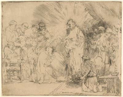 使徒たちに現れたキリスト 作： Rembrandt van Rijn