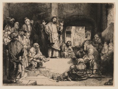 キリストの説教 作： Rembrandt van Rijn