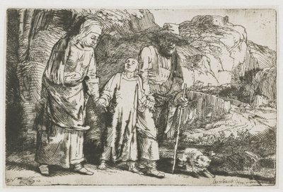 両親と一緒に神殿から戻ってくるキリスト 神殿から両親と一緒に戻ってくるキリスト 作： Rembrandt van Rijn