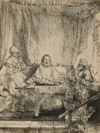 エマオのキリスト 作： Rembrandt van Rijn
