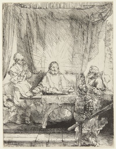 エマオのキリスト 作： Rembrandt van Rijn