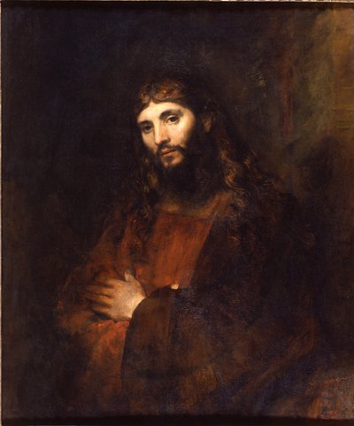 腕を組んだキリスト、1656〜1661年 作： Rembrandt van Rijn