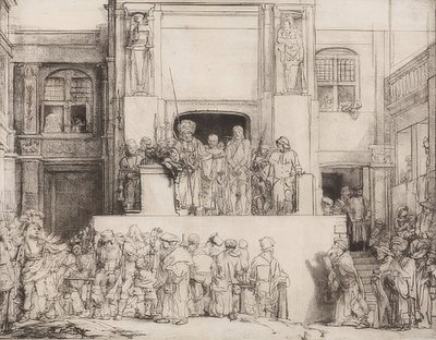 キリストは人々に紹介されました。 1655 作： Rembrandt van Rijn