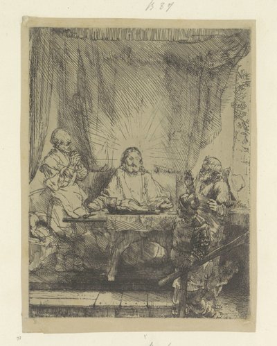 Christus te Emmaus: 大広場 原画集85点（連載タイトル） 作： Rembrandt van Rijn