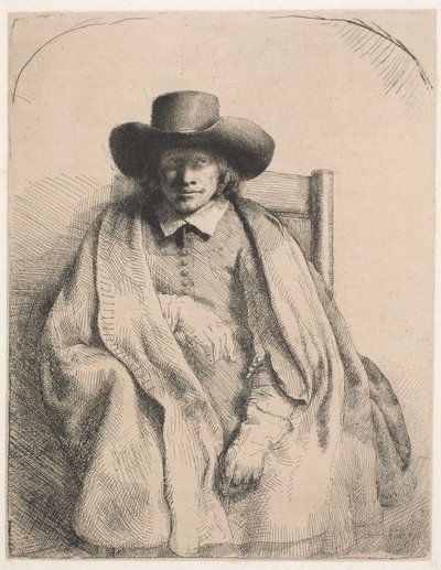Clement de Jonghe、版画販売業者 作： Rembrandt van Rijn