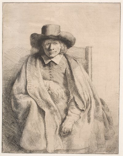 Clement de Jonghe、版画販売業者 作： Rembrandt van Rijn