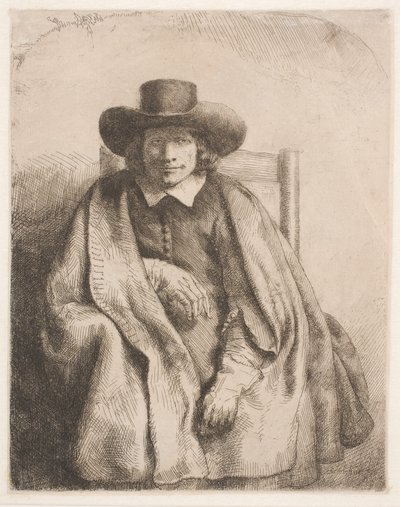 Clement de Jonghe、版画販売業者 作： Rembrandt van Rijn