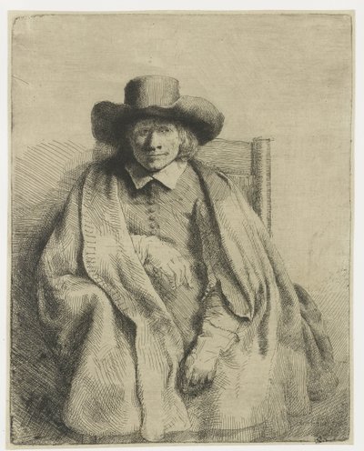Clement de Jonghe、版画販売業者 作： Rembrandt van Rijn