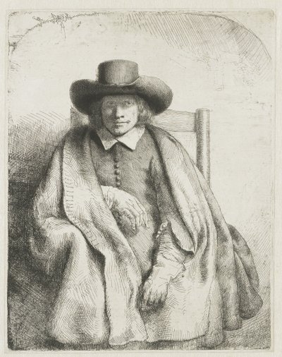 Clement de Jonghe、版画販売業者 作： Rembrandt van Rijn