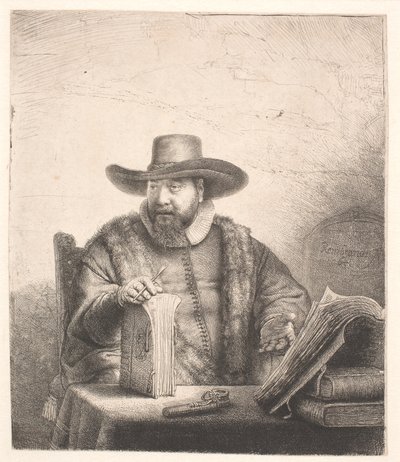 Cornelis Claesz Anslo、メノナイトの説教者 作： Rembrandt van Rijn