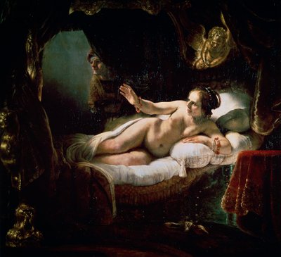 ダナエ、1636年。 作： Rembrandt van Rijn