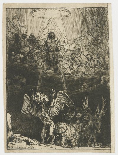 ダニエルの四匹の獣の幻 作： Rembrandt van Rijn