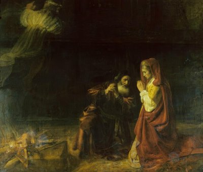 マノアの犠牲者 作： Rembrandt van Rijn