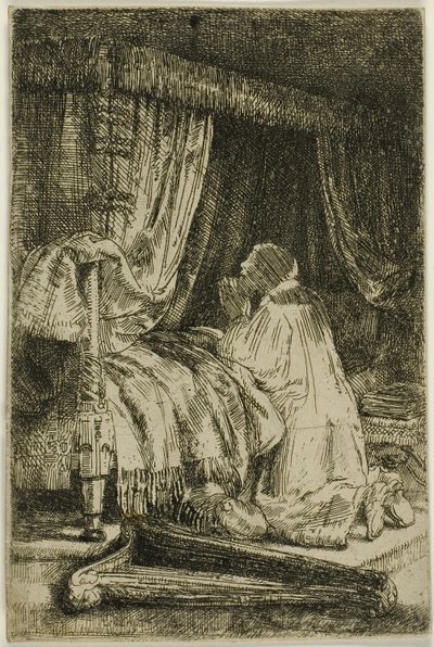 祈りのダビデ 作： Rembrandt van Rijn