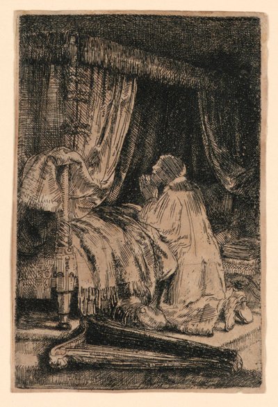 祈りのダビデ 作： Rembrandt van Rijn