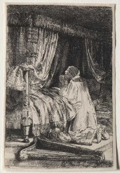 祈りのダビデ 作： Rembrandt van Rijn