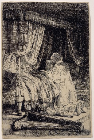 祈りのダビデ 作： Rembrandt van Rijn