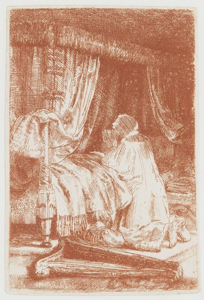 祈りのダビデ 作： Rembrandt van Rijn
