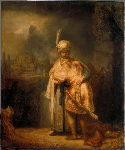 デビッドはジョナサンに別れを告げる 作： Rembrandt van Rijn
