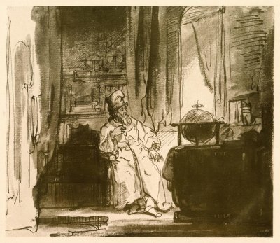 哲学者 作： Rembrandt van Rijn