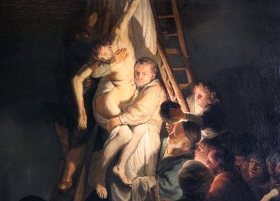 「十字架からの降下」、1634年。 作： Rembrandt van Rijn