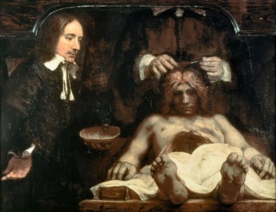 博士の解剖学ヨハン・デイマン 作： Rembrandt van Rijn