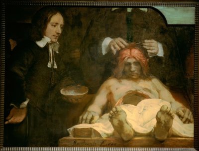 博士の解剖学ヨハン・デイマン 作： Rembrandt van Rijn
