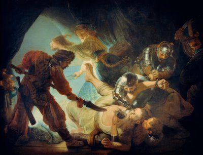 サムソンのまぶしさ 作： Rembrandt van Rijn