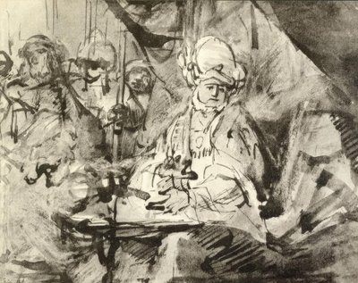 ピラトゥス手洗い 作： Rembrandt van Rijn