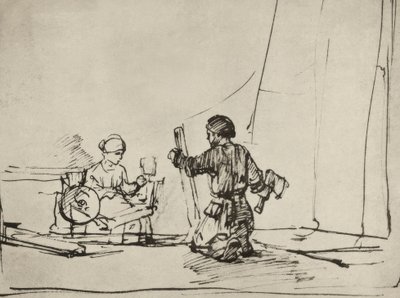 ワークショップの聖家族 作： Rembrandt van Rijn