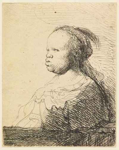 「白いネグレス」 作： Rembrandt van Rijn
