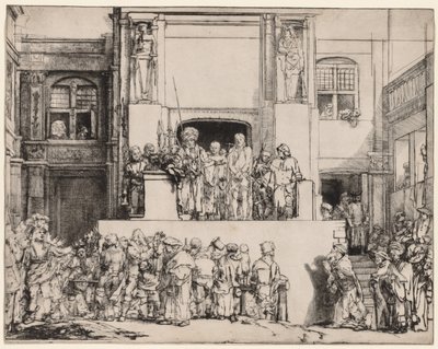 エクチェホモ。 人々に差し出されたキリスト 作： Rembrandt van Rijn