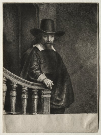 エフライムボーナス、ユダヤ人医師、1647年。 作： Rembrandt van Rijn