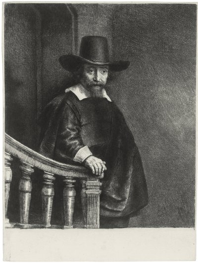 エフライムブエノ、ユダヤ人医師、1647年 作： Rembrandt van Rijn