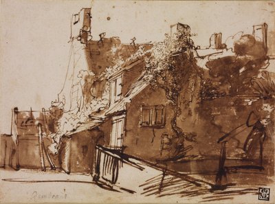 日光の農家 作： Rembrandt van Rijn