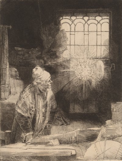 ファウスト、c。 1652年。 作： Rembrandt van Rijn