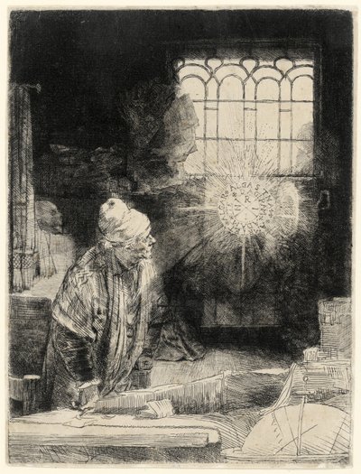 ファウスト、パブ。 1652年 作： Rembrandt van Rijn
