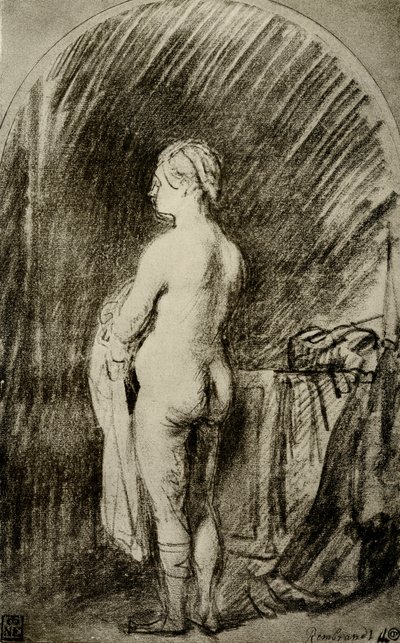 女性ヌード 作： Rembrandt van Rijn