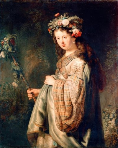 フローラ 作： Rembrandt van Rijn