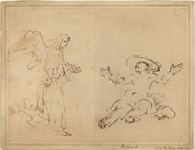 泉に座るハガル 作： Rembrandt van Rijn