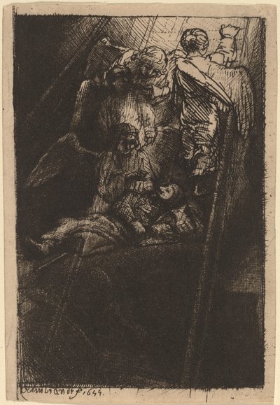 ヤコブのはしご 作： Rembrandt van Rijn