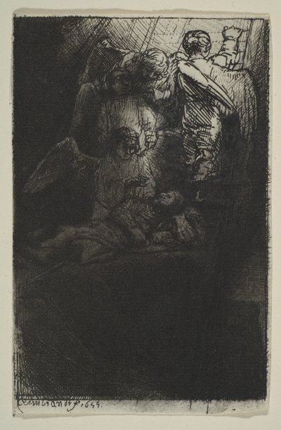 ジェイコブスラダー、1655年。 作： Rembrandt van Rijn
