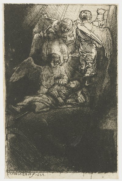 ヤコブのはしご 作： Rembrandt van Rijn